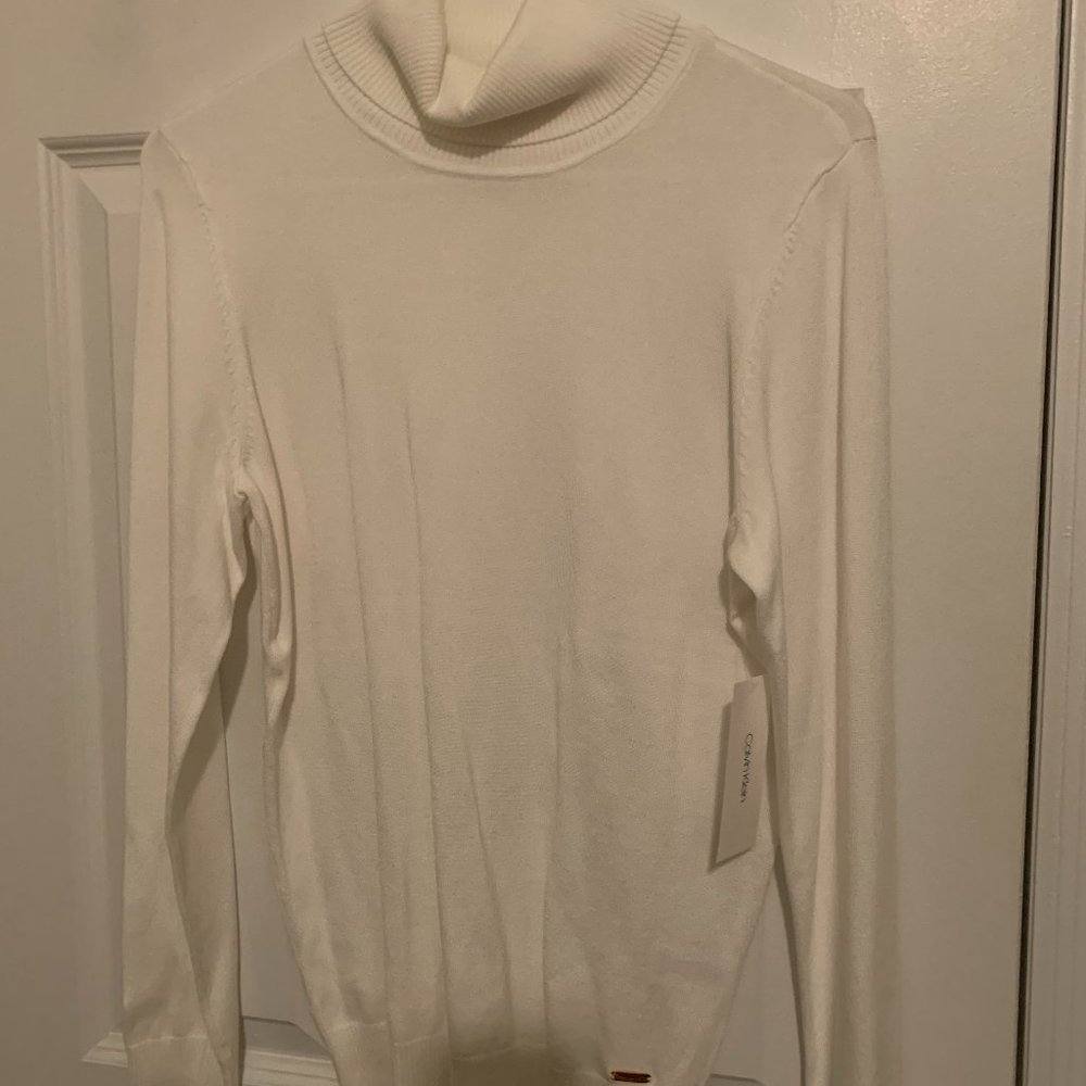 White Turtleneck Sweater